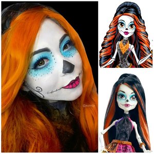 #Repost from Clozetter @auzola. My very first @monsterhigh makeup character ever; Skelita Calaveras! 
. 
I made this look in 2015!! Well, that's why the photo quality is kinda bad 😅 but whoa that was quite a long time ago! 
. 
Do you love Skelita? I wish she will be on the reboot 🥺
. 
. 
. 
. 
@nickelodeon #monsterhigh #monsterhighdolls #monsterhighliveaction #mh #monsterhighcosplay #mattel #matteltoys #monsterhighcollab #operettamonsterhigh #skelita #skelitacalaveras #skeleton #skull #monsterhighmovie #diadelosmuertos #diademuertos #monsterhighcollector #monsterhigh2022 #bringbackmonsterhigh #undiscovered_muas #clozetteid  #monsterhighmakeup #monsterhighchallenge