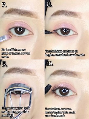 Next stepnya untuk pink eye make up tutorialnya..