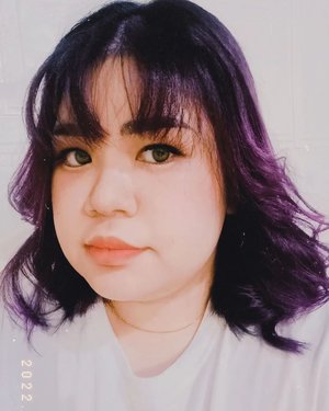 #Repost from Clozetter @TasyaNandyaS. Someone accidentally tuned her hair colour from #ashgrey to #deepviolet 🥴🙈🙄 #clozetteid #seflie