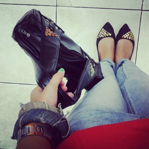 Bag and shoes diy #clozetteid #cotw #shoefie