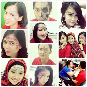 Front Liner Day at Permatabank Artha Gading Branch. .
.
#jasamakeup #jasafacepainting #makeupartistindonesia #makeupartistjakarta #muajakarta #clozetteid #facepainterjakarta #painter #makeup