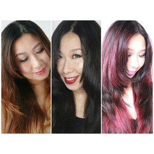 From light brown to black saphire, and from black saphire to intense red - violet brown. And the last one is absolutely my favorite!

#lorealexcellencefashion #lembaranbaru #lorealparisid #clozetteid #makeupmadness #makeupjunkie #haircolor #hairstyle #hudabeauty #mayamiamakeup #makeupmafia #berrywendy #dollskill  #fotdibb #potd