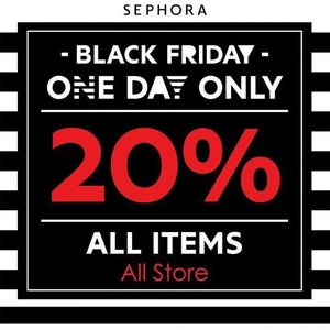 Black friday SALE 20% all items on @sephoraidn yuk di borong 💄✨
#sephoraidn #sephorabeautyinfluencer
