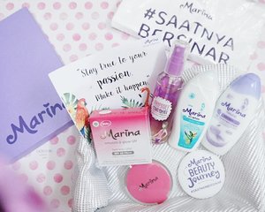 "Stay true to your passion and make it happen" ..Thank you @sahabatmarina for this pretty hampers 💜✨