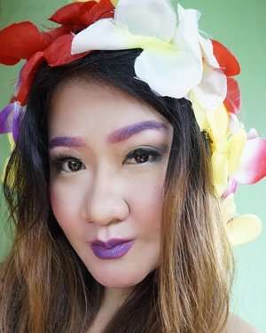 Colourful makeul eyebrow and my lips 
#clozetteid 
#makeuplover #mua #makeup #makeupartist #wakeupandmakeup #faceoftheday #makeupmafia #makeupaddict #shimmer #blush #bronzer #makeover #instadaily #instalike #instamood #instabeauty #instamakeup #instafamous #fame #selfie #selfienation #makeupjunkie #picoftheday primer #settingspray #moisturizer #mascara #bridalmakeupartist