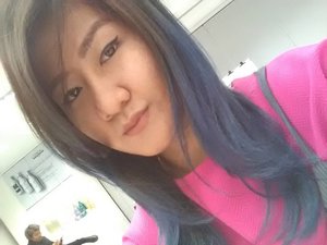 my ombre hair Blue #clozetteid #ombrehair #hairstyle