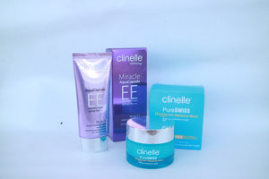 ILUNGA: REVIEW : CLINELLE PURE SWISS HYDRACALM SLEEPING MASK AND CLINELLE WHITEN UP MIRACLE AQUA CAPSULE EE CREAM