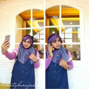 💜👒💜 #GoDiscover Hijab Challenge @clozetteid minggu ke-1dengan tema:  #ItsSoYou 🌸... #kawaii ... #girlie ... #modest in #shadesofpurple ... it's soooo me!... 💜🎀💜#ClozetteID #HijabFashion #HijabStyle #Hijaboftheday #Hijaboftheworld HijabinStyle #Hijabers #HijabIndonesia
