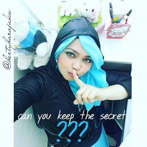 Thu, 26 Nov 2015 ---💙❤💙 "Ssst... Can you keep The Secret???" 😉 #blueandblack #heztyharajuku #OOTD #ClozetteID @clozetteid at #officestyle ... inspired by Bu Ingrid's #PoliMedia #TeddyBear lolz 💙❤💙 #modestfashion #coveredstyle #headscarf #scarf #scarfstyle #modesty #stylish #instafashion #fashion #style #aquamarine #hoodiejacket