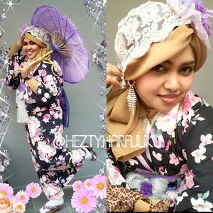 #heztyharajuku #ootd at #ennichisai2015 . Feel so much fun today!... Dan di tempat seramai itu tetap aja bisa papasan sama mahasiswa fotografi saya 😄😄😄 #clozetteid #kimono #COTW #Japan #fashion #style