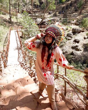 Wed, August 16th, 2017---
"#Pocahontas will protect you , #MotherEarth !..." 🌲🌎⛺
-
-
-
Theme : #Apache #Warrior #Princess 
#Photographer : @dewirahmawati29
Location : #Imogiri #PineForest #Yogyakarta
Model: #HestiHarajuku
Camera: #SamsungJ7Prime
#warbonnet : @waroeng_indian_apache -
-
-
-
-
-
-
#clozetteid 
#modestwear
#hijabtraveler
#hootd
#Indian
#Yogyatrip
#VisitYogya