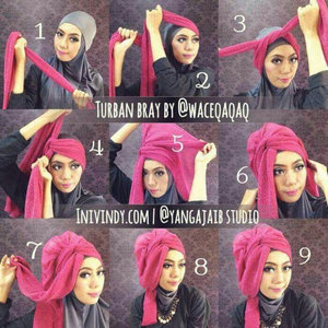 turban 60's hijab tutorial