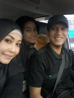 With my hubby n my sister