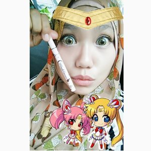 Pretty Soldier! Sailor Moon!Makeup a la Japan ini, terinspirasi dari manga (dan anime) kesayangan Sailor Moon..nggak lupa, pakai thick eyeliner in brown nya Sailormoon juga ðŸ˜† langsyuung dari Japan (tap for details) Tiara n clipartnya boleh nyomot dari google. Hehe. #sailormoon @shopatmomiji#naokotakeuchi #usagitsukino #cosplay #japan #anime #manga #happy #beauty #bloggermom #bloggerbabe #blogger #makeup #mua #mootd #ClozetteMom #clozettebloggerbabes #clozetteid #COTW