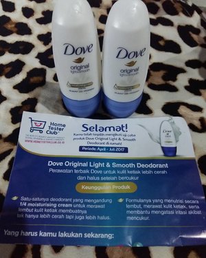 Yeayyyyy 😍😍😍😍 thank you so much @hometesterclubid
Ini uda yang kesekian kali nya dapetin tester gratis dari @hometesterclub id 😘😘😘 kali ini dapetin Dove Original Light and Smooth, deodorant di rumah 😜😜 Really love it..
Buat yang mau tau lebih lengkapnya gimana cara nya bisa dapetin tester gratis juga dari @hometesterclubid bisa dibaca dari link di bawah yah 😆😆😆 (just copy and paste it) or click the link in my bio... http://www.funniestling.com/2017/02/review-home-tester-club-indonesia.html?m=1

#hometester#hometesterclub#hometesterclubid#dove#samplegratis#testergratis#thankyou#clozette#clozetteid#beauty#lifestyle#blogger#beautyblogger#ordinaryblogger#bloggerperempuan#bperempuan#bpnetwork#ifb#indonesianfemaleblogger#bloggercrony#like#likeforlike#review#funniestling