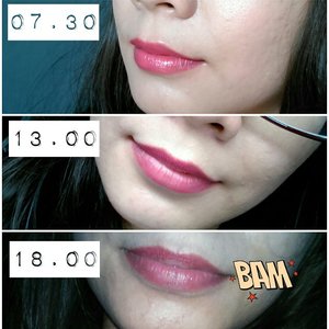 Can u guess what kind if this Awesome Lipstik??? Abis kena masker mulut,abis sarapan, abis minum, abis makan siang abis ngemil sore, abis kena masker mulut lagi. No Retouch, No Reapply. Yo ayoooo.. . Review soon laaah yak mak #lipstik #noretouch #noreapply #clozetteID #blogger #indonesiabeautyblogger #lipstain #officemakeup #officelook