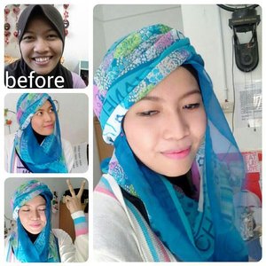 Another photo from one of students in my beautyclass *eeeaaa model @restiffitri hijab by @dvtasari #clozetteID #ColorfulHijab #simplemakeup #ootdshare #ootd #clozette #beautyclass #naturalmakeup #InstaMagAndroid