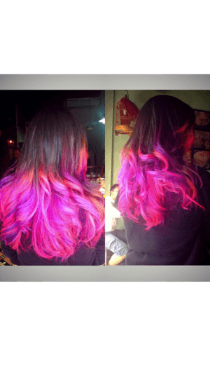 Love my pink-purple Ombre Hair!!