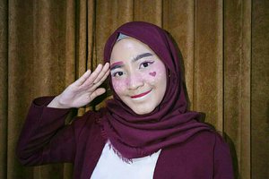 Red-White Makeup for Asian Games 2018 