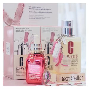 Estee Lauder Company @cliniqueindonesia @esteelauder supported Breast Cancer Awareness Month with these special products..#pinkribbon25 #EsteeLauderID #esteeID #CliniqueID #bobbibrownID.#clozetteid