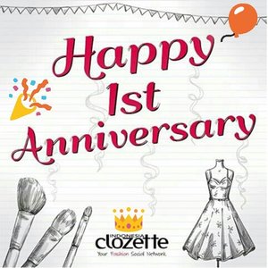 Happy happy anniversary to @clozetteid ! 
I hope a better future for the entire contributors and founder of clozette! Frankly speaking I really relieved when I found this fashion social network which is really easy to use! It also has so much interesting articles and challenges, also prizes! I bet my friends @hendaharmantia @nisrinaafitri and @thatalatte would like to join this fashion social media for their fashion reference! 👒👗👚👜 #ClozetteID #Clozette1stAnniversary #Anniversary