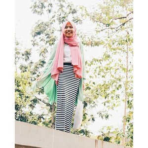 🍃 #ClozetteID #OOTD #Hijab #Casual #COTW #PopofColor