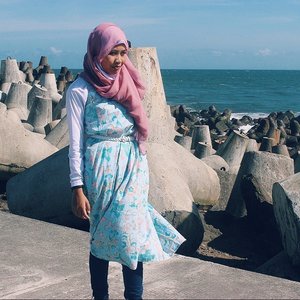 I love the ethnic touch on this batik dress I wore to the beach yesterday. #ClozetteID #ootd #ethnic #COTW