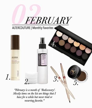 February Favorites!
.
.
What are they?
http://goo.gl/NS04jA
.
.
#altercoutureblog #altercouturebeauty #skincare #makeup .
#fdbeauty #clozetteid #makeupreview #skincarereview #monthlyfavorites