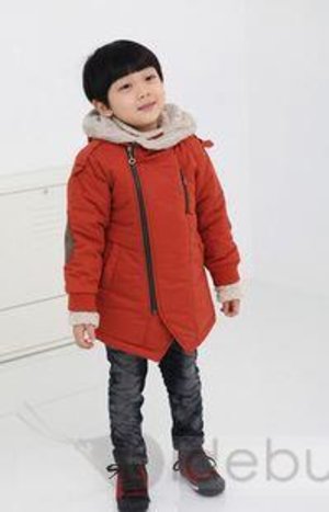 Nice Long Sleeves Zipper Hooded Cotton Thicken Boy Kids Outwear : Tidebuy.com