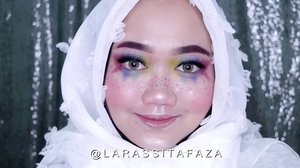 Mini tutorial for this look. Inspired by @milk1422 🌈

Deets:
🦄 City Color Primer
🦄 Too Faced Born This Way
🦄 @absolutenewyork_id Radiant Cover Concealer
🦄 @revlonid Touch & Glow Face Powder
🦄 Morphe 35C
🦄 @maybelline Hyper Ink Liner
🦄 @ultima_id Lash Definer Mascara
🦄 @ultima_id Eyesexxxy Eyeliner 🦄 @sephoraidn Samba Eyeliner 🦄 @nyxcosmetics_indonesia Mosaic Powder Blush Paradise
🦄 @nyxcosmetics_indonesia Lingerie Lipli 04 & 12
🦄 @catriceindonesia Highlighter
