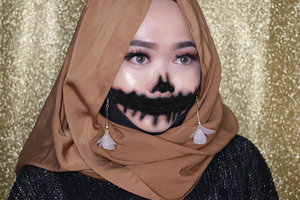 Last minute halloween makeup idea🎃 inspired by @mila__mua