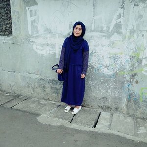 💙💙💙💙 #ootd #hijabootdindo #clozettehijab #clozetteid #stylediary #andiyanipics #hijabstyleindonesia #streetstyle #socialmediaqueen #takenbyoppo #oppor7lite
