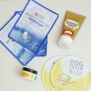 I love using face masks as an additional step in hydrating my skin. Sheet masks and overnight sleeping mask are my favorites! Here are my current go to face masks 😘
.
❤SNP Bird's Nest Aqua Ampoule Mask
❤Too Cool For School Pumpkin Sleeping Pack
❤Too Cool For School Egg Cream Mask
❤COSRX Ultimate Moisturizing Honey Overnight Mask
.
.
#cosrx #snp #toocoolforschool #skincare #beauty #kbeauty #koreanbeauty #koreanskincare #facemask #sheetmask #sleepingmask #clozetteid #beautyblogger #beautycommunity #loveyourskin #healthyskin #beautycare #beautyaddict #beautyenthusiast #beautyjunkie #beautylover #haul #beautyhaul #skincarereview #instabeauty #igbeauty #flatlay
