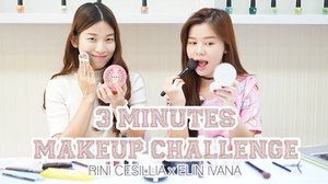 Sneakpeek of our very first collaboration on Youtube 😻😻😻..Special thanks to @getnailed_id..#RiniCesilliaxElinIvana #beautybloggerid #makeupchallenge #potd #clozetteid