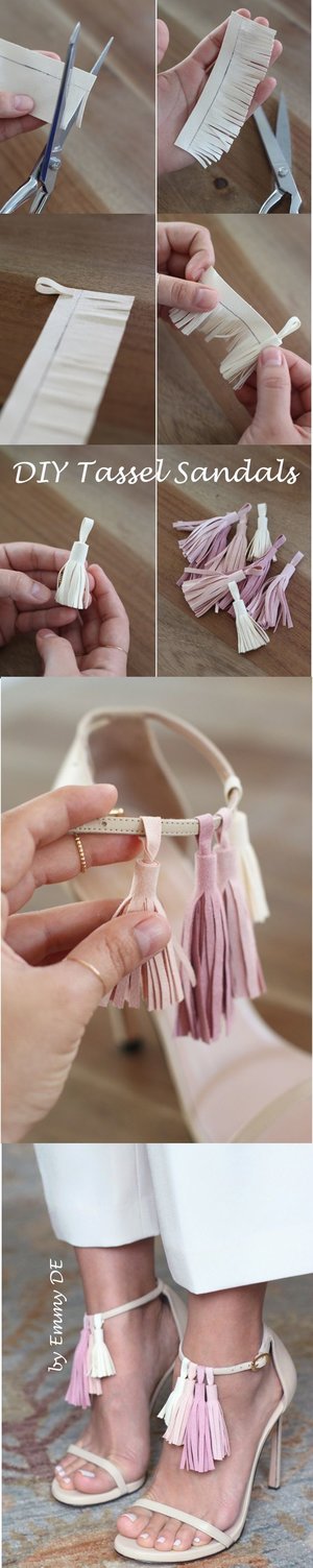 DIY Tassels Sandals