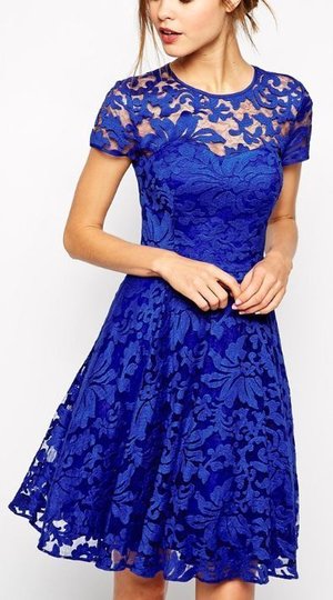 Royal Blue Lace Dress