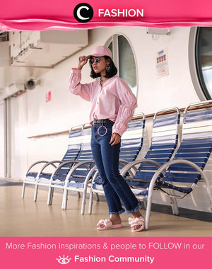 Pinky day in the cruise using top pink and Freddie Pink Bow Detail Sliders. Simak Fashion Update ala clozetters lainnya hari ini di Fashion Community. Image shared by Clozetter @rhanyachmad. Yuk, share outfit favorit kamu bersama Clozette.