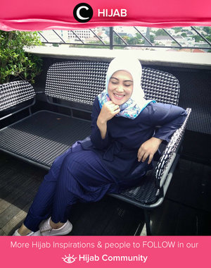 Feeling so blue with this casual outfit. Simak inspirasi gaya Hijab dari para Clozetters hari ini di Hijab Community. Image shared by Clozetter: @andiyaniachmad. Yuk, share juga gaya hijab andalan kamu 