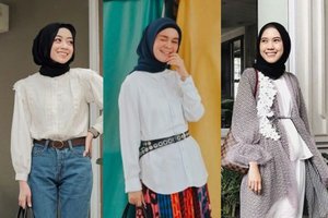 10 OOTD Hijab Dengan Atasan Putih Yang Terkesan Mewah Tapi Tidak Berlebihan