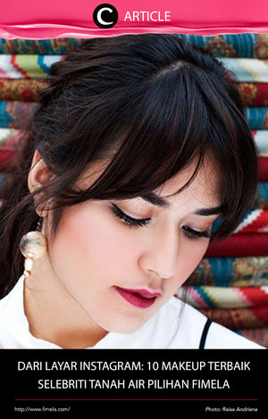 Fimela mengungkapkan 10 selebriti dengan makeup terbaik pilihan Fimela. Baca selengkapnya di http://bit.ly/2iEkzAw. Simak juga artikel menarik lainnya di Article Section pada Clozette App. 