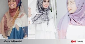 10 Cara Memakai Hijab Segi Empat yang Modis Tapi Sederhana