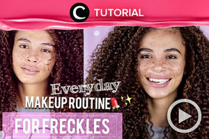 Freckles are beautiful! Apalagi jika ditambahkan dengan makeup yang natural seperti dalam video yang di-share oleh Clozetter @ditnjess ini: http://bit.ly/2ziC1Xk. Saksikan juga video lainnya di Tutorial Section, ya.