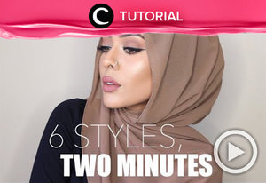 Simak 6 gaya hijab dengan hijab chiffon yang bisa kamu buat dalam waktu 2 menit http://bit.ly/2BbGJDu. Video ini di-share kembali oleh Clozetter: @saniaalatas . Cek Tutorial Updates lainnya pada Tutorial Section.