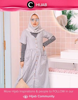 Stand out with stripes on stripes! Padukan striped tees dan striped dress dengan warna berbeda untuk aksen yang lebih menarik. Simak inspirasi gaya Hijab dari para Clozetters hari ini di Hijab Community. Image shared by Star Clozetter : @fazkyazalicka. Yuk, share juga gaya hijab andalan kamu.