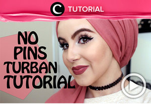 Lupa membawa pin/peniti untuk menata hijabmu? Kamu bisa lho menata hijab bergaya turban tanpa pin dengan mudah. Cek tutorialnya di sini http://bit.ly/2iZMnB5. Video ini di-share kembali oleh Clozetter: @kamiliasari . Cek Tutorial Updates lainnya pada Tutorial Section.