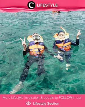 The easiest yet fun ways to see the underwater world is snorkeling! Simak Lifestyle Updates ala clozetters lainnya hari ini di Lifestyle Section. Image shared by Clozette Crewr: @chocolatelove. Yuk, share momen favorit kamu bersama Clozette.