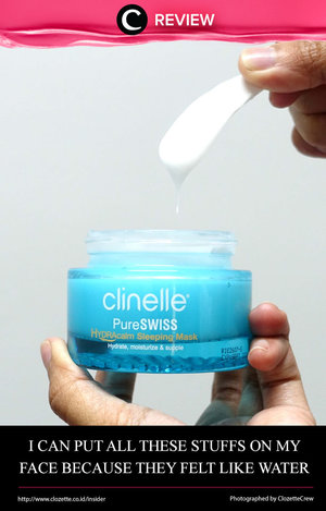 Clinelle merupakan salah satu brand perawatan kulit yang mengerti akan keinginan pasar dengan menciptakan produk seringan air. Yuk, baca ulasannya di http://bit.ly/2Ik0f7C. Untuk kamu yang berkesempatan untuk ikut serta dalam review ini, jangan lupa share pengalaman kamu di kolom komentar juga ya!
  