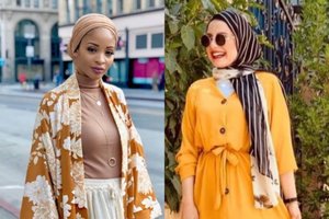 8 OOTD Hijab Cantik Berbagai Gaya Dengan Baju Muslim Kuning Mustard