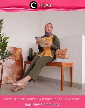 Earth tone outfit tetap menjadi zona nyaman untuk kamu yang tak terlalu suka tampil mencolok. Image shared by Clozetter @nabilaaz. Simak inspirasi gaya Hijab dari para Clozetters hari ini di Hijab Community. Yuk, share juga gaya hijab andalan kamu.