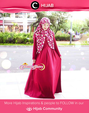 Kawaii hijabi in red dress. Simak inspirasi gaya Hijab dari para Clozetters hari ini di Hijab Community. Image shared by Clozette Ambassador: @sheemasherry. Yuk, share juga gaya hijab andalan kamu 